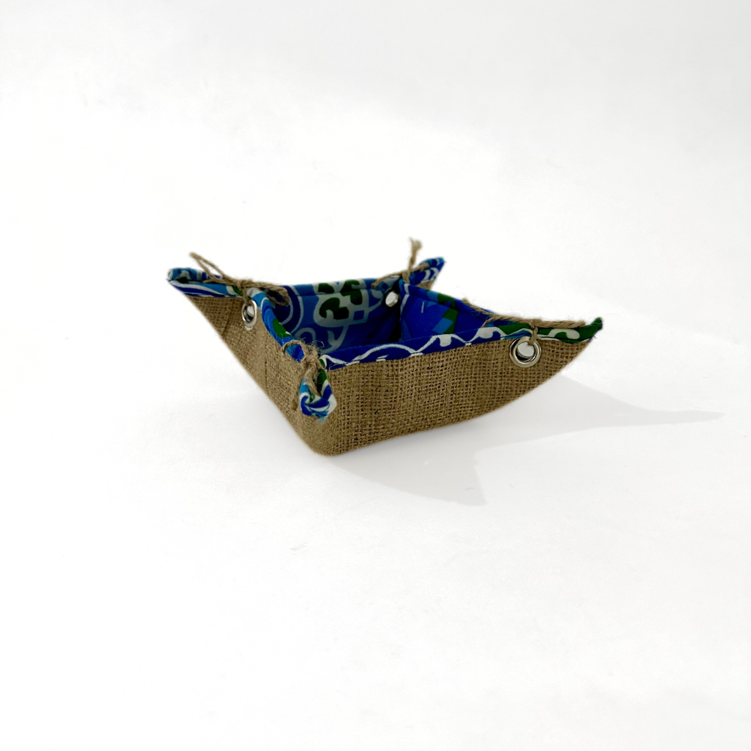 Khayameya jute plates - Blue