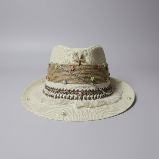 Seaside Fedora Hat - Off-white