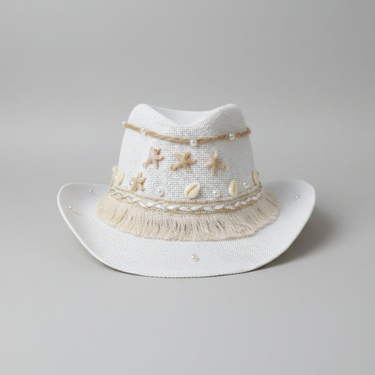 Seaside Fedora Hat - White
