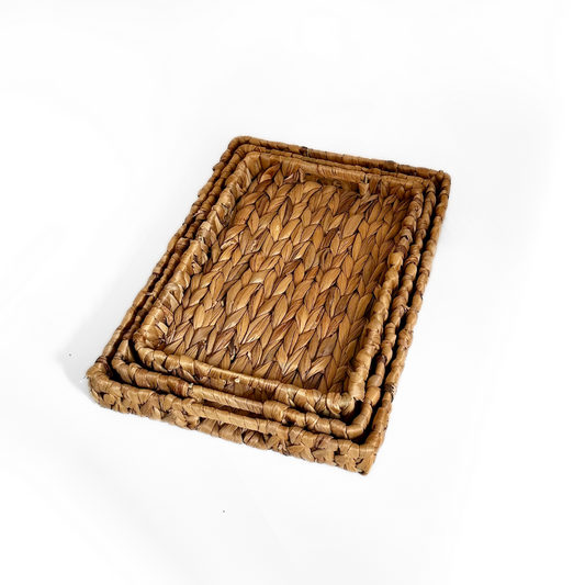 Hyacinth rectangular trays - LIMITED EDITION