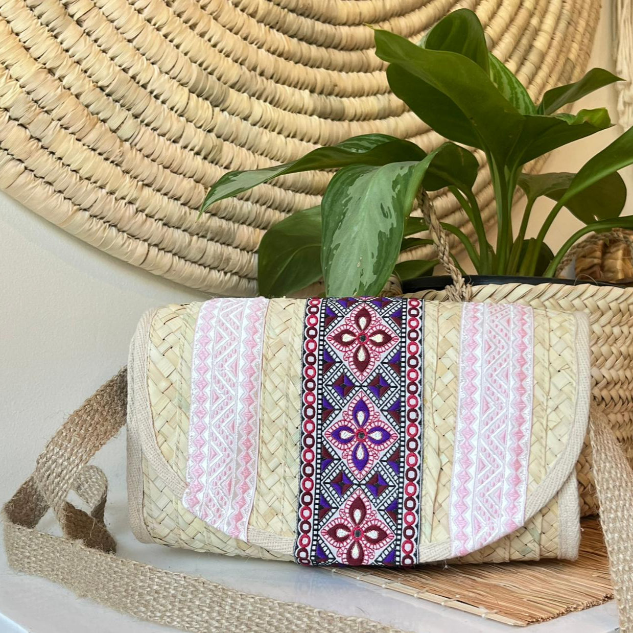 Palm bloom cross bag