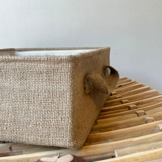Jute flat basket