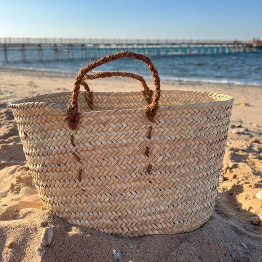 Palm leaves carryall bag