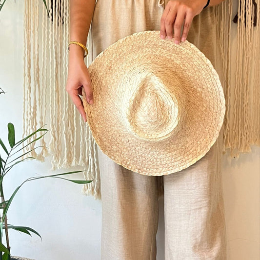 DESERT ROSE cowboy palm leaves hat