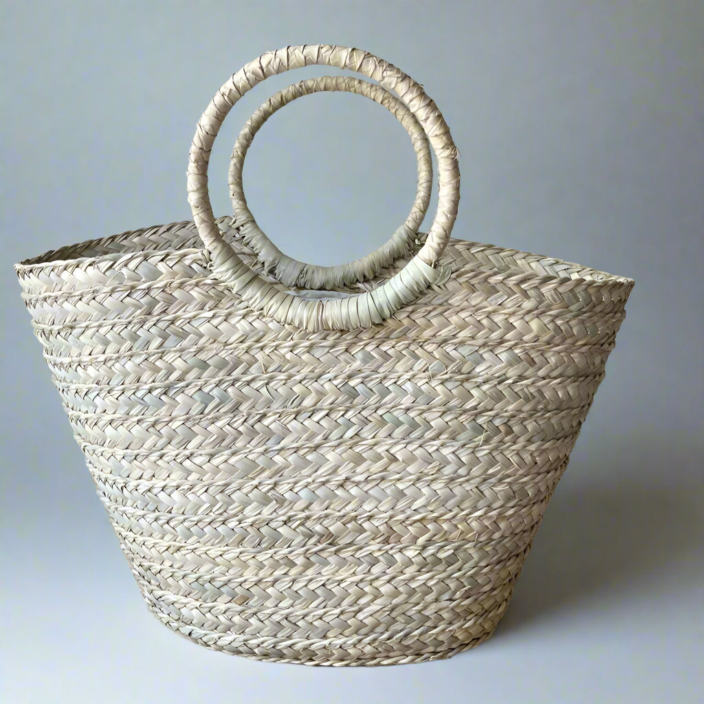 Round ring handle bag