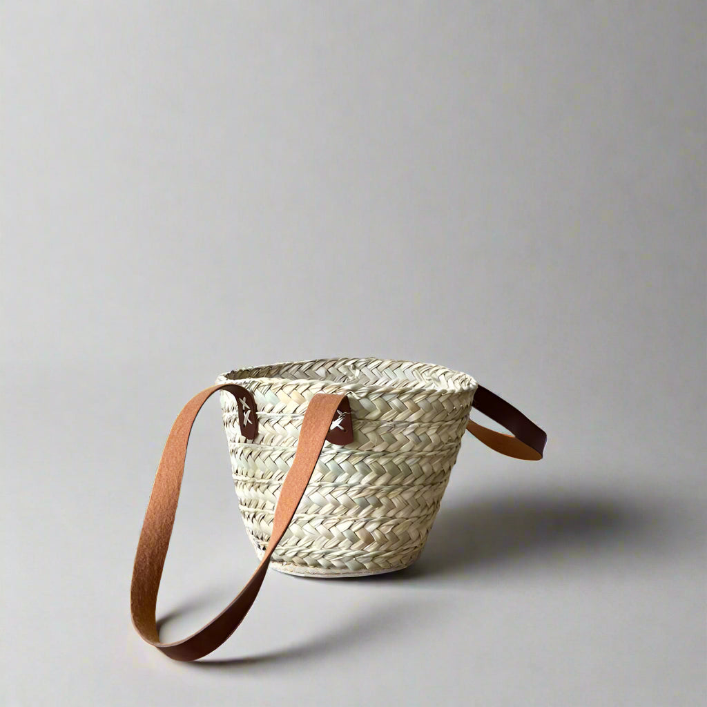 Tuta palm tote with leather handles