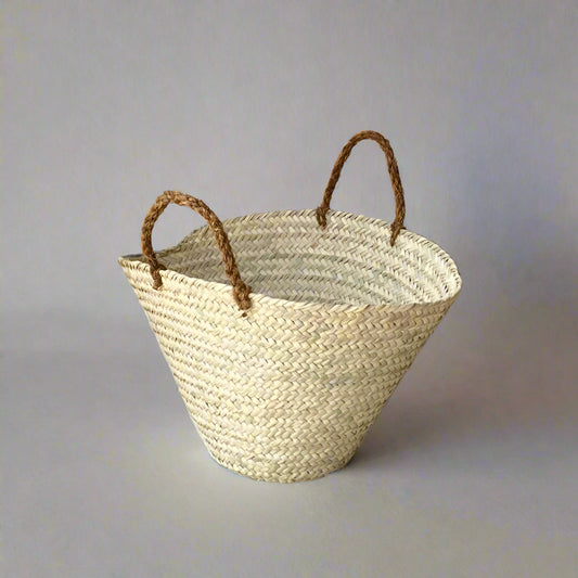 Large basket with coir handles