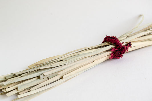 Palm leaflets strips