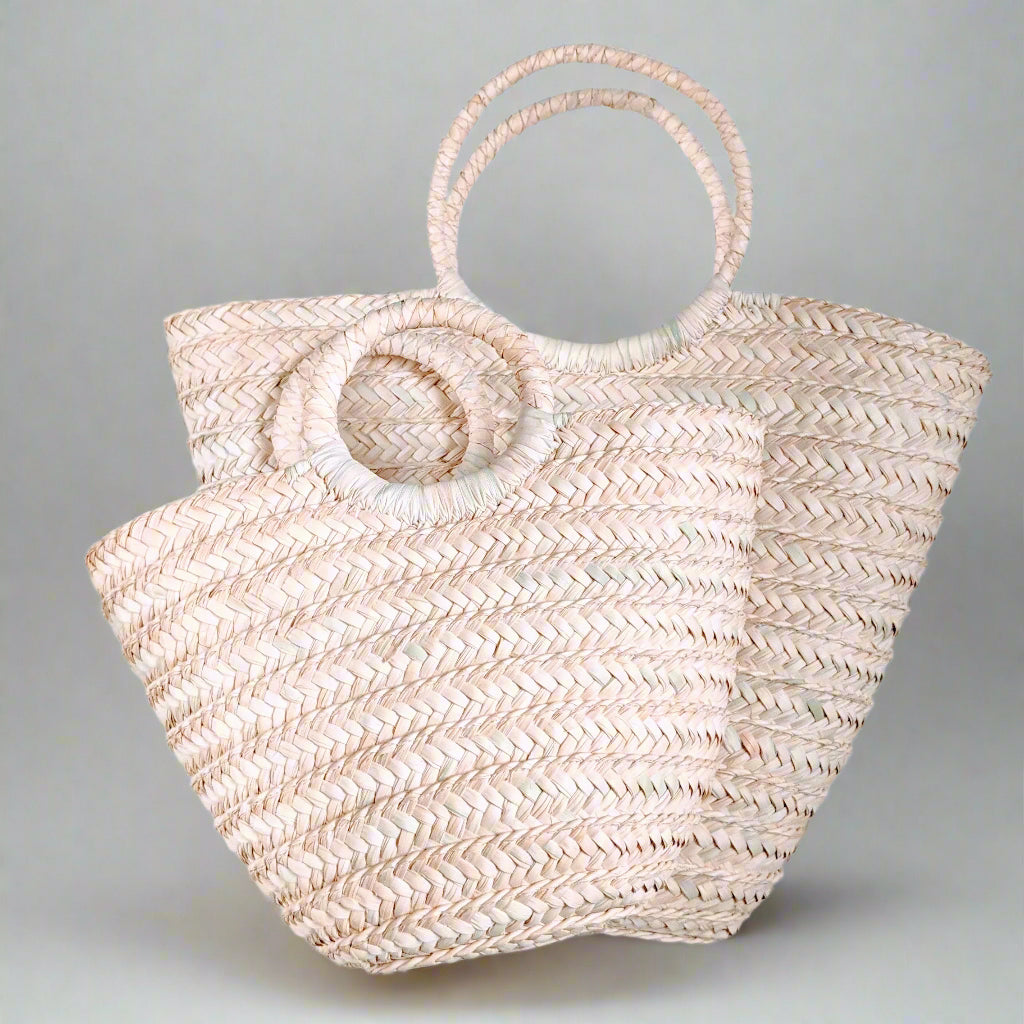 Round ring handle bag