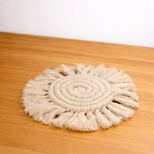 BAYT Macramé Round Coaster