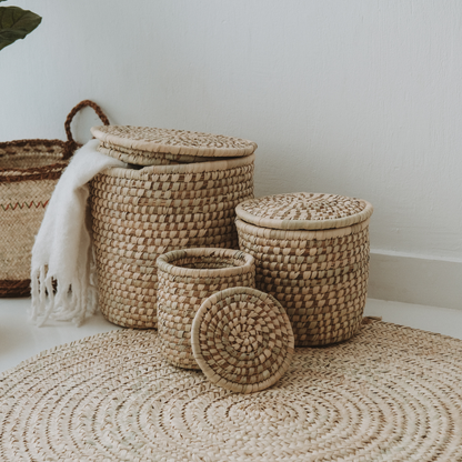Memphis modular handwoven storage baskets — Khoos