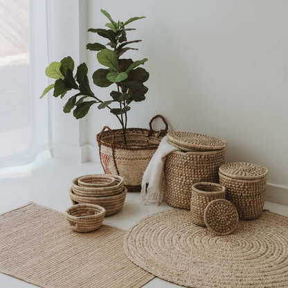 Memphis modular woven baskets, view 3 — Khoos