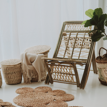 Memphis modular woven baskets, view 4 — Khoos