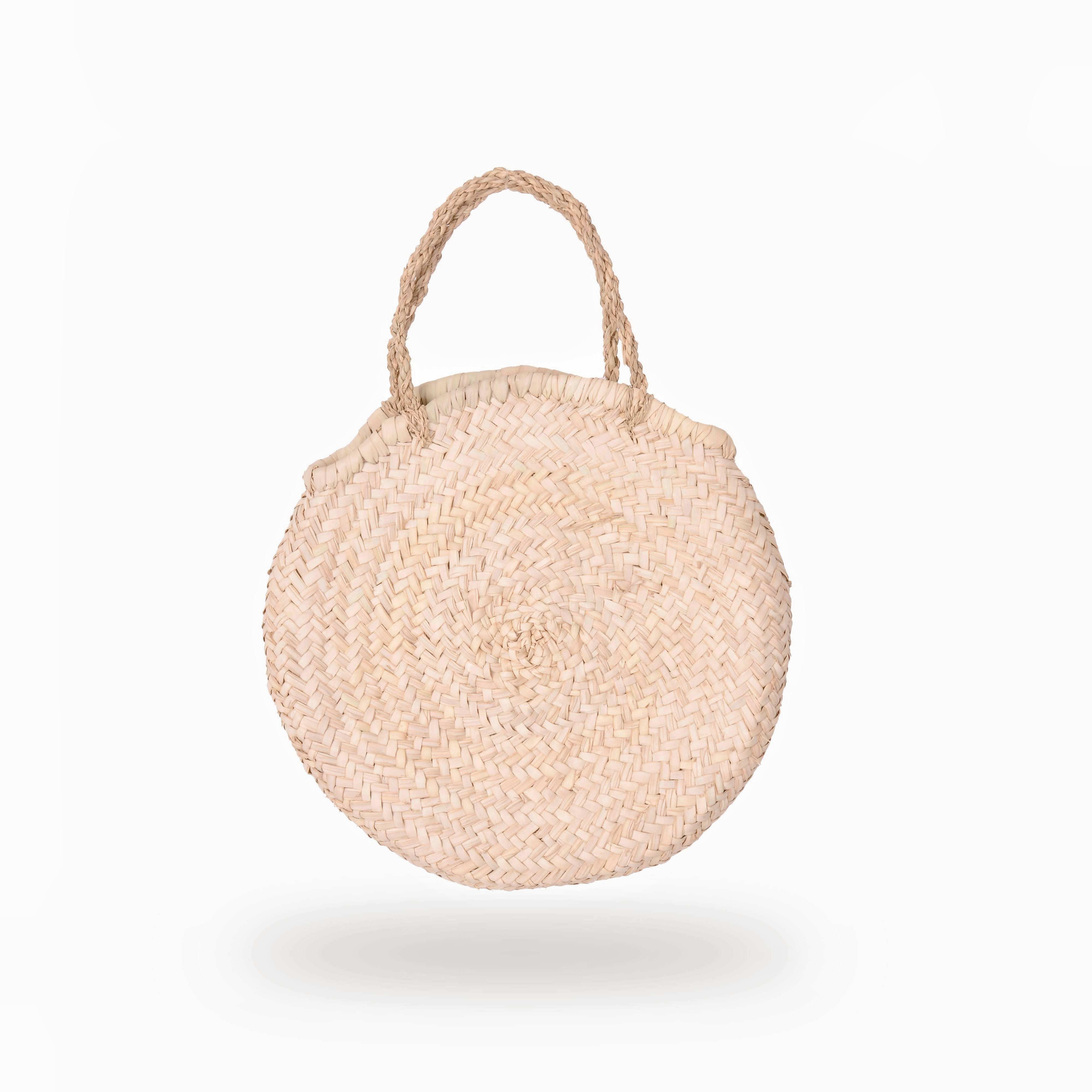 Circle woven outlet bag