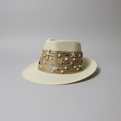 Seaside Fedora Hat - Off-white