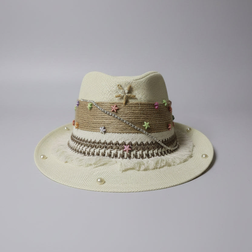 Seaside Fedora Hat - Off-white