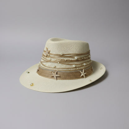 Seaside Fedora Hat - Off-white