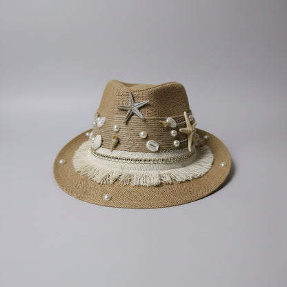 Seaside Fedora Hat - Brown
