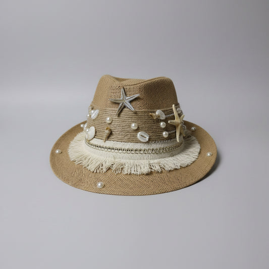 Seaside Fedora Hat - Brown