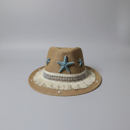 Seaside Fedora Hat - Brown