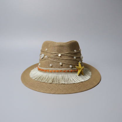 Seaside Fedora Hat - Brown