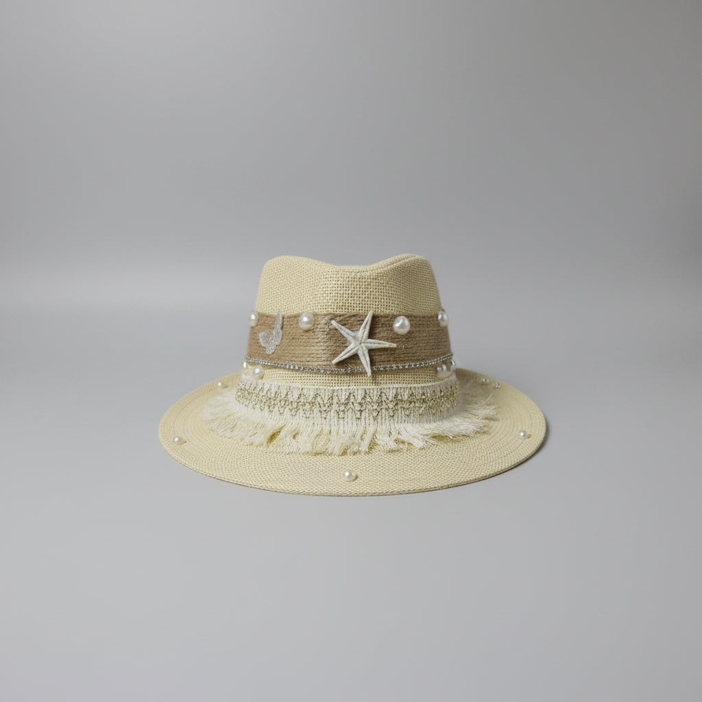 Seaside Fedora Hat - Beige