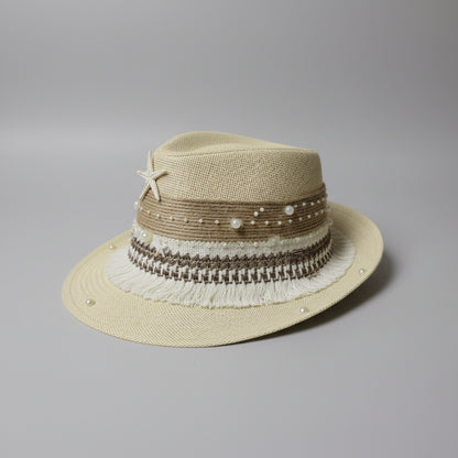 Seaside Fedora Hat - Beige