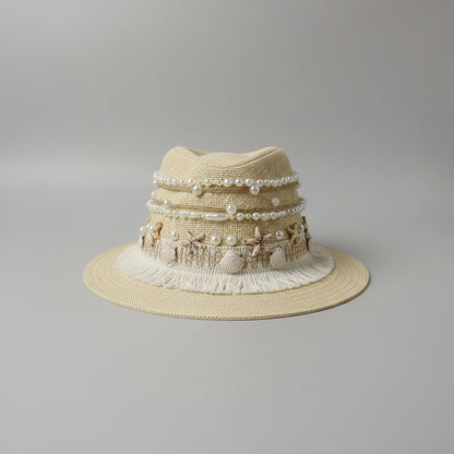 Seaside Fedora Hat - Beige