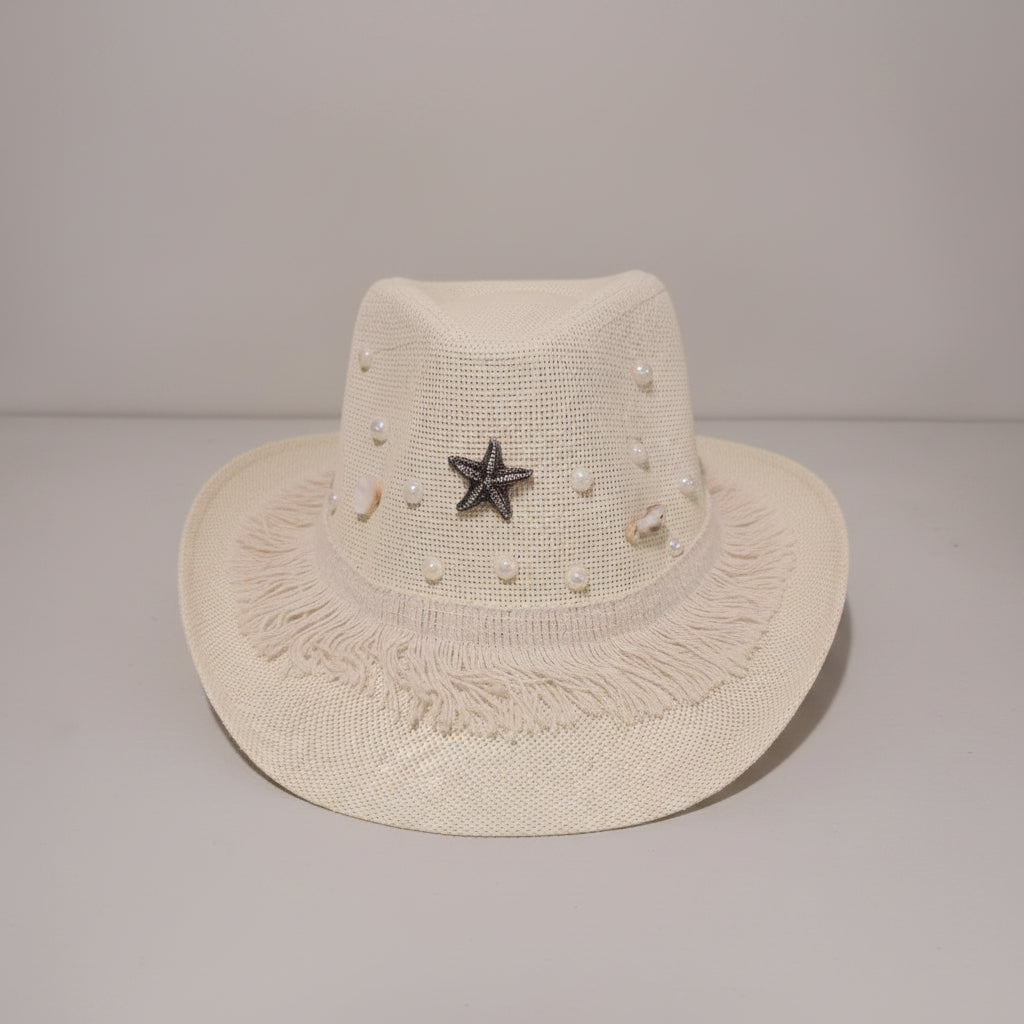 Seaside Fedora Hat - Off-white
