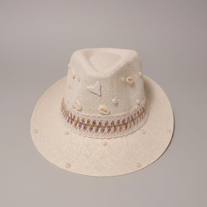 Seaside Fedora Hat - Off-white