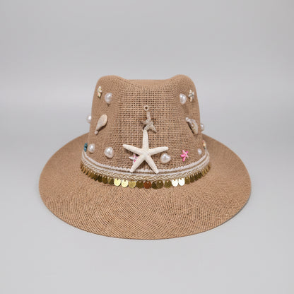 Seaside Fedora Hat - Brown