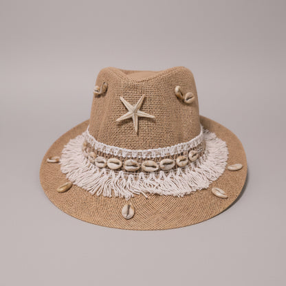 Seaside Fedora Hat - Brown