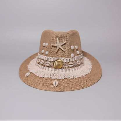 Seaside Fedora Hat - Brown