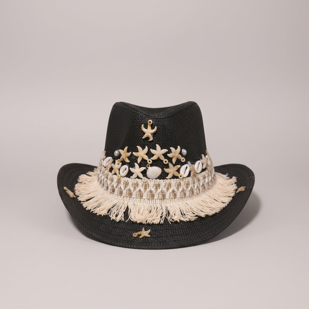 Seaside Fedora Hat - Black