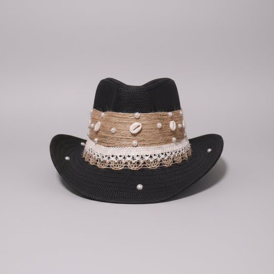 Seaside Fedora Hat - Black