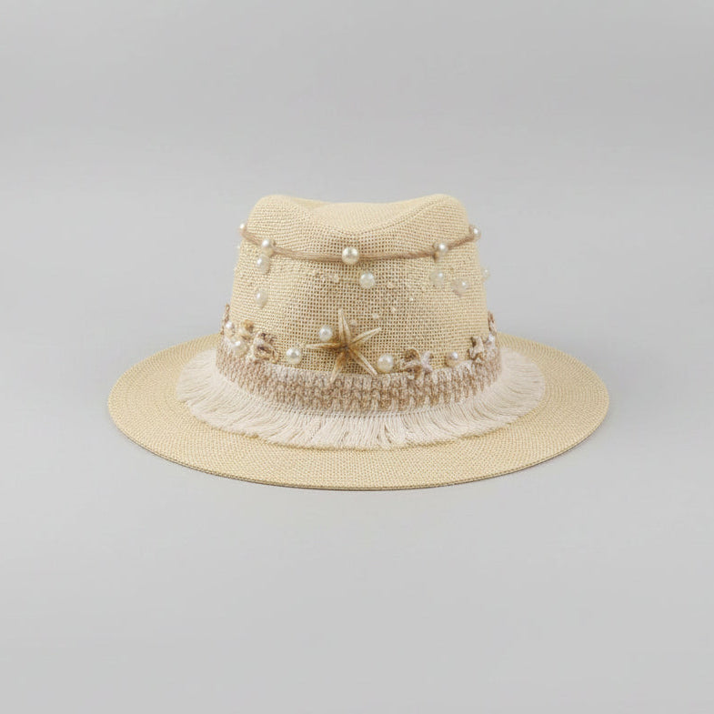 Seaside Fedora Hat - Beige
