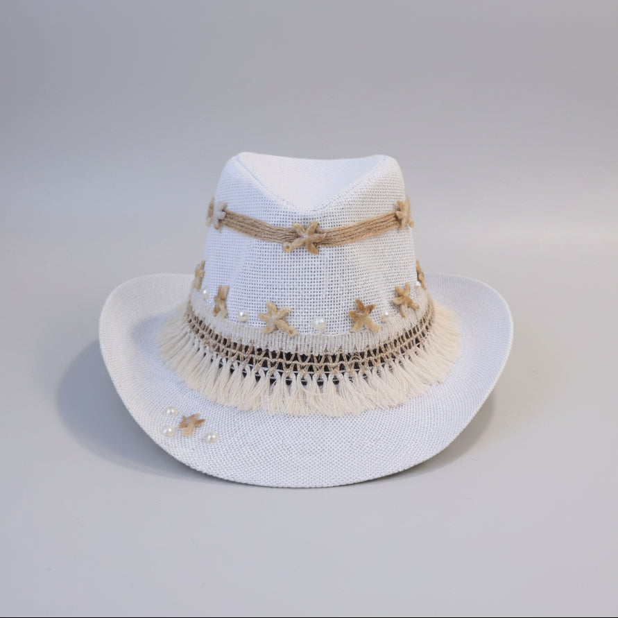 Seaside Fedora Hat - White