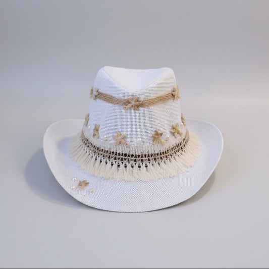 Seaside Fedora Hat - White