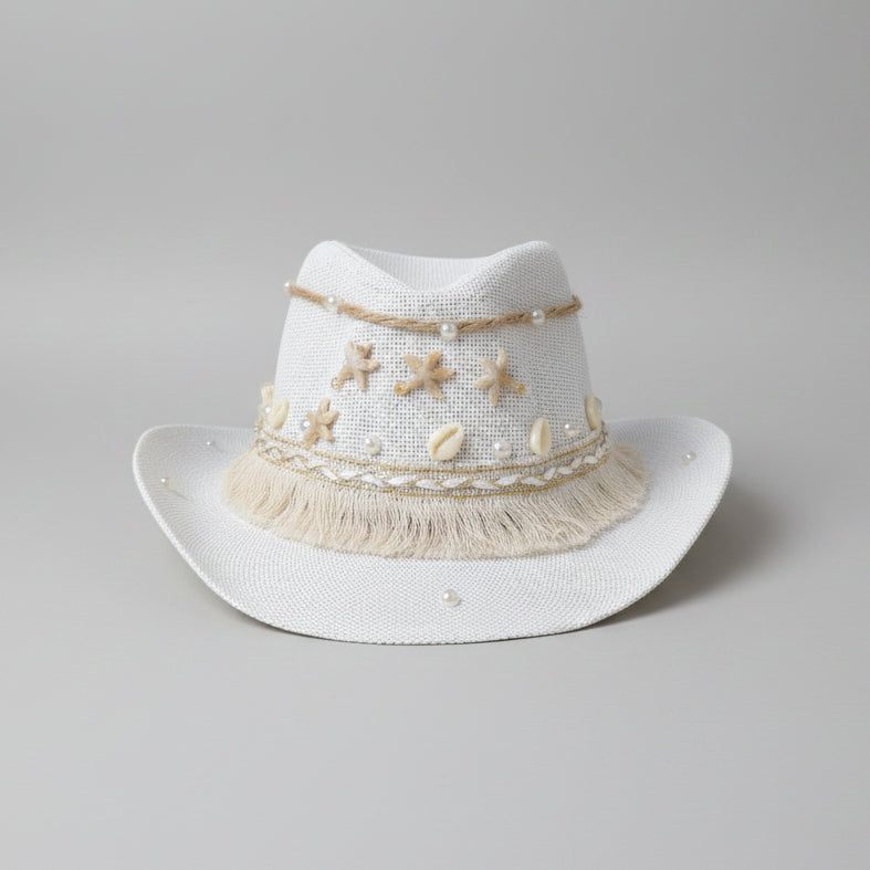 Seaside Fedora Hat - White