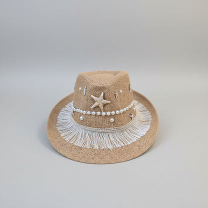 Seaside Fedora Hat - Brown