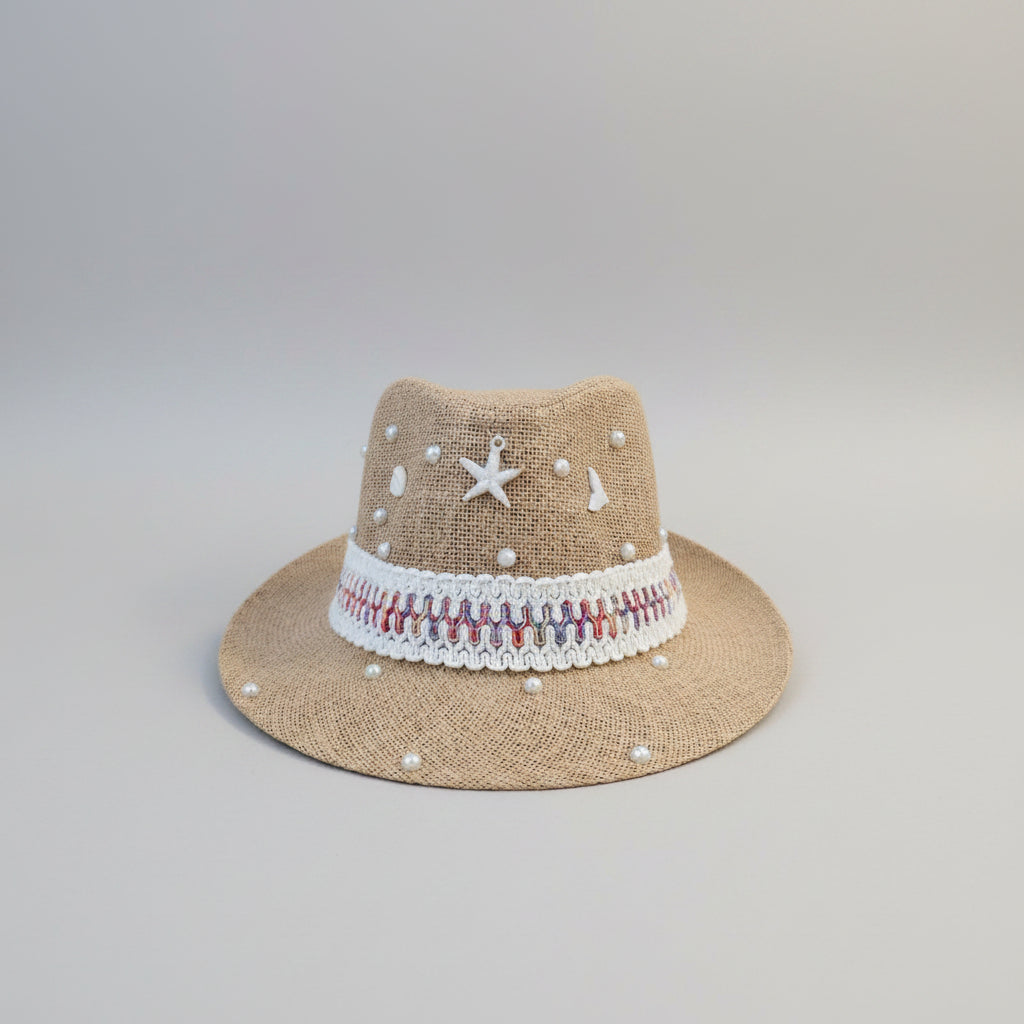Seaside Fedora Hat - Brown