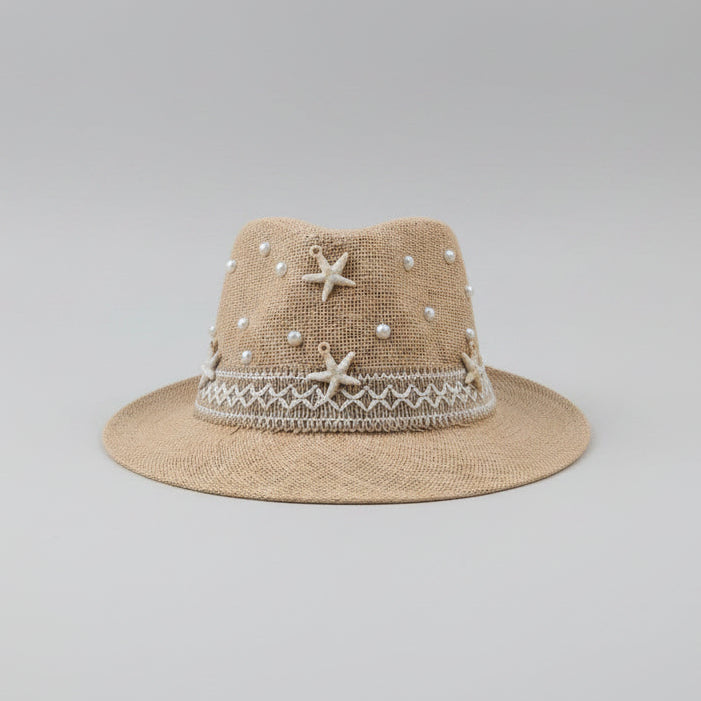 Seaside Fedora Hat - Brown
