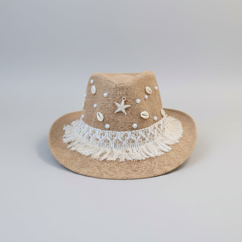 Seaside Fedora Hat - Brown