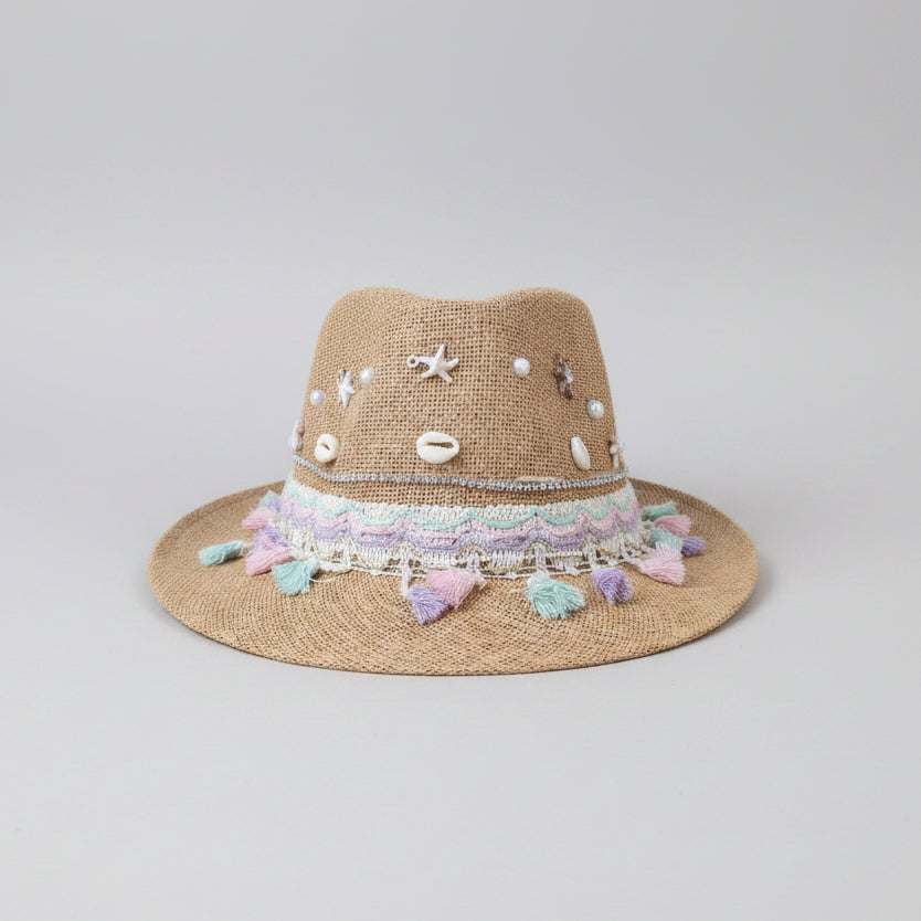 Seaside Fedora Hat - Brown