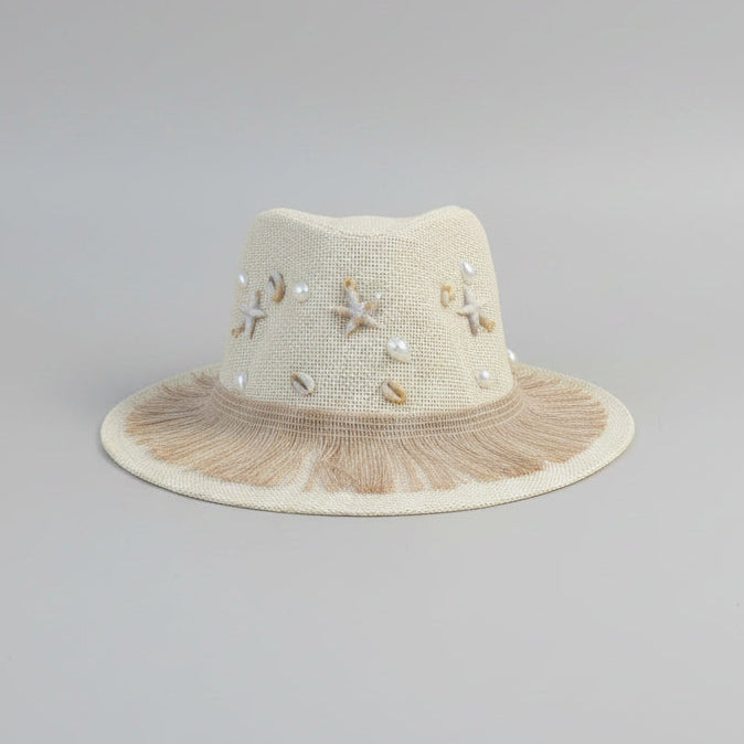 Seaside Fedora Hat - Beige