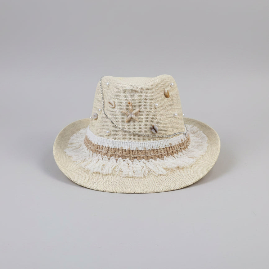 Seaside Fedora Hat - Beige