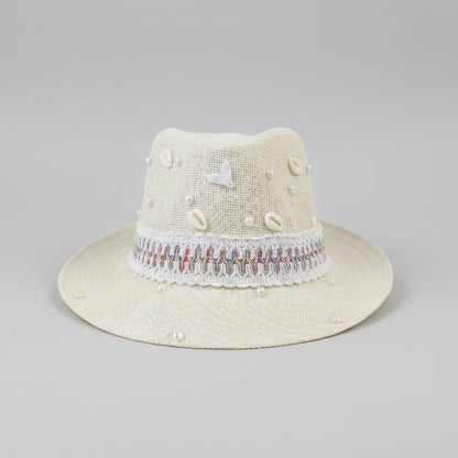 Seaside Fedora Hat - Beige