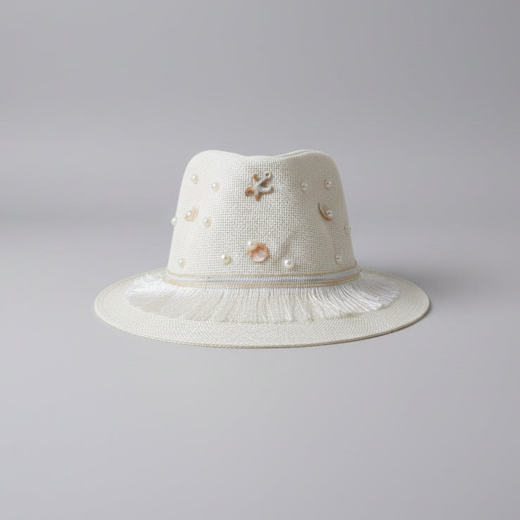 Seaside Fedora Hat - Off-white