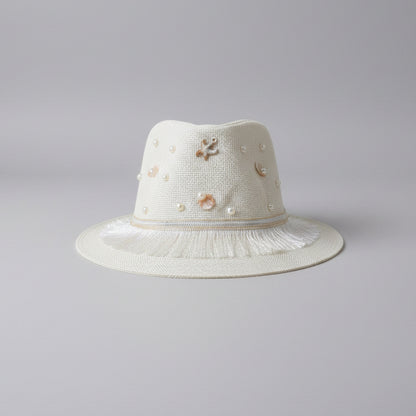 Seaside Fedora Hat - Off-white