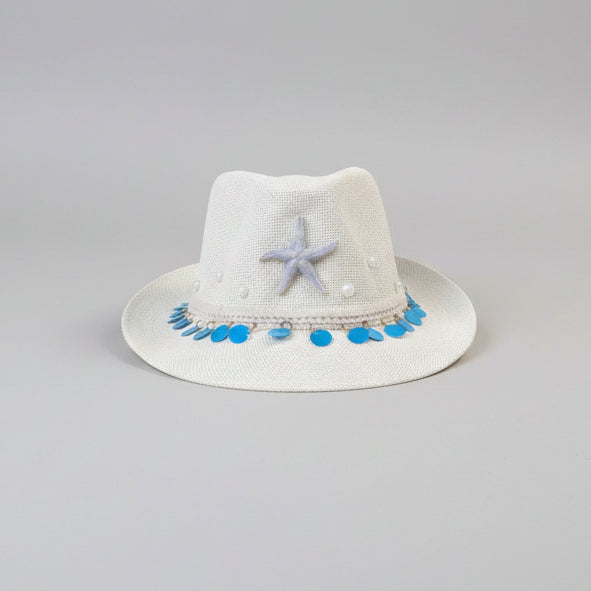 Seaside Fedora Hat - Off-white
